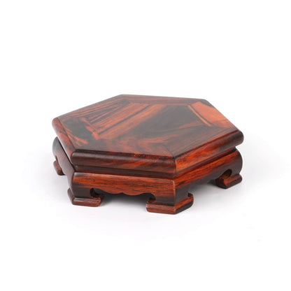 Base de madera estilo Ming rectangular cuadrada de caoba y palisandro [12 tamaños]