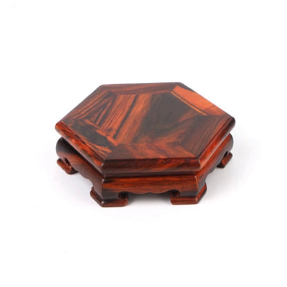 Base de madera estilo Ming rectangular cuadrada de caoba y palisandro [12 tamaños]