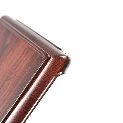 Subtle Minimal Rosewood Mahogany Rectangle Wood Base