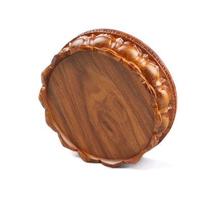 Refined Lotus Rosewood Whole Trunk Round Wood Base