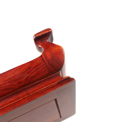 Sophisticated Rosewood Square Wood Base