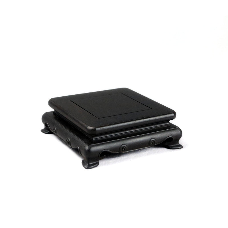 Subtle Blackwood Mahogany Square Wood Base