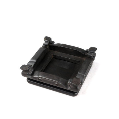 Subtle Blackwood Mahogany Square Wood Base