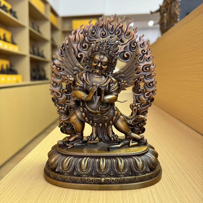 Vajrakilaya Phurpa Oxidized Copper Statue. Two Colors