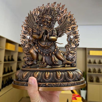 Vajrakilaya Phurpa Oxidized Copper Statue. Two Colors