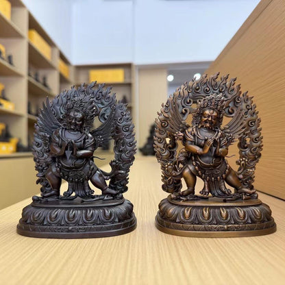 Vajrakilaya Phurpa Oxidized Copper Statue. Two Colors
