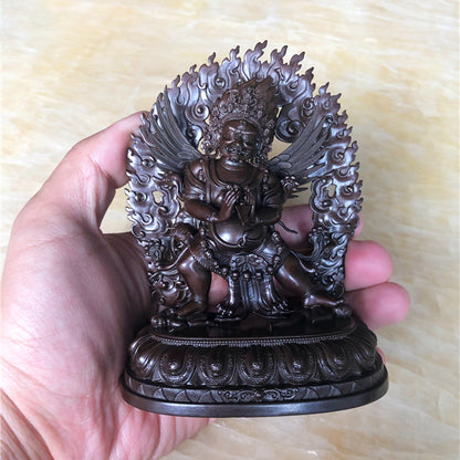 Vajrakilaya Phurpa Oxidized Copper Statue. Two Colors