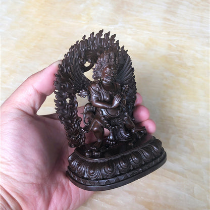 Vajrakilaya Phurpa Oxidized Copper Statue. Two Colors