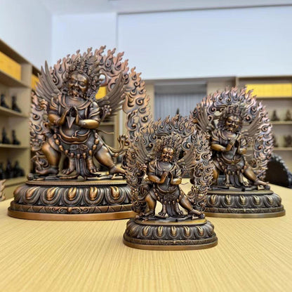 Vajrakilaya Phurpa Oxidized Copper Statue. Two Colors